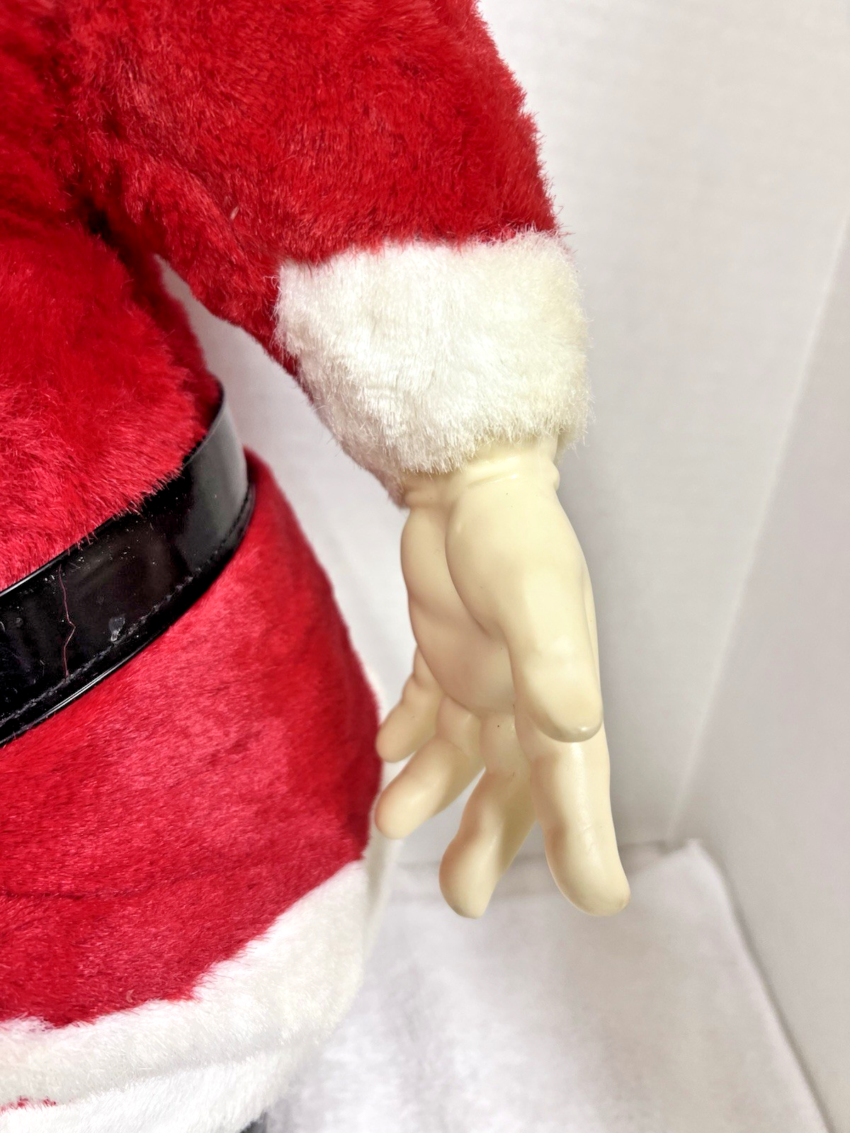 Vintage MCM My Toy Santa Claus 21" Rubber Face Christmas Doll Plush 1950s Blue E Item image 5