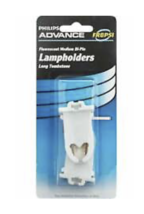 Philips Advance Fluorescent Medium Bi-Pin Lampholders, Long Tombstone, F... - £7.95 GBP