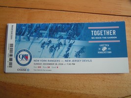 2016-17 NY Rangers Milestone Ticket Stub Lundqvist 389th career NHL win 11/18 - £6.21 GBP