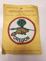 Vintage Oregon Souvenir Travel Patch, Beaver, by IAAC - £7.57 GBP