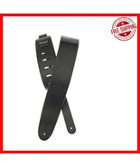 Elegant and Comfortable Black Leather Guitar Strap - Adjustable Lengths ... - $37.17 CAD