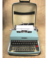 Vintage Olivetti Underwood Lettera 32 Portable Manual Typewriter w/case Italy - £132.10 GBP
