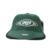 NOS Vtg 90s Nike Sports Specialties New York Jets Spell Out Strapback Hat Green - £38.86 GBP