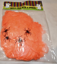 Halloween Spider Webs &amp; 4 Spiders You Choose Type &amp; Color NIB 209H - £1.88 GBP