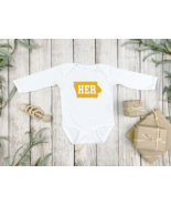 Iowa Her Long Sleeve Onesie, Clark Her Bodysuit, Iowa Fans, Iowa Basketball - $20.58 CAD