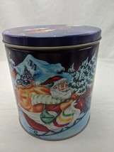 Santas Journey 1996 Chocolate Caramel Crunch Trails End Gourmet Popcorn Tin - £29.46 GBP