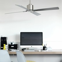 Lucci Air 210520010 52 in. Airfusion Climate DC Ceiling Fan, Brushed Chrome  - £380.52 GBP