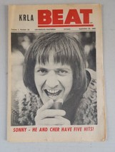 KRLA BEAT NEWSPAPER VOL 1 No 28 September 25, 1965-Sonny-He And Cher Hav... - $19.94