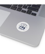 Blank Round Stickers | Water &amp; Scratch-Resistant | Customizable for Indo... - £7.30 GBP+