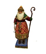 Jim Shore Santa w/ Skates Yule Tide Greetings Collectible Figurine Origi... - $65.00