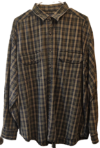 Men&#39;s American Eagle Outfitters Durable Goods Green Black Flannel Size XL - £10.11 GBP