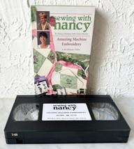 Sewing With Nancy Amazing Machine Embroidery VHS Tape Nancy Zieman 60 Mi... - £7.44 GBP