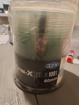 Spin-X CD-R 32X 80 Min 700mb ** 100 Pack ** blank media compact disc CDR... - $29.09