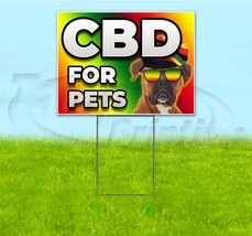 Cbd For Pets 18x24 Yard Sign With Stake Corrugated Bandit Thc Pets Dogs - £22.39 GBP+