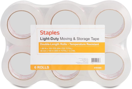 Staples 380107 Lightweight Moving &amp; Storage Pking Tape 1.88-Inch X 109 Y... - £17.69 GBP