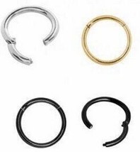 Edical closed ring earrings ear nose ring interface ring open hoop 14g 16g popular body thumb200
