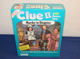 CLUE II Murder in Disguise A VCR Mystery Game (Vintage 1987) Great for P... - £10.29 GBP