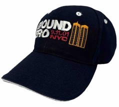 Ground Zero Hat Cap Blue Adjustable Size 911 Twin Towers NYC Memorial One Size - £13.94 GBP