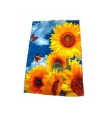 Spring Sunflower Small Garden Flag Monarch Butterflies Welcome Summer 13... - £14.92 GBP
