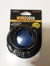 Wordlock Non-Resettable Combination Cable Lock 4 Feet Brand New - $7.91