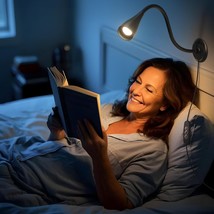 Dim Book Lights For Reading At Night,Usb Goose Reading Lights For Books, 1 Pack - £22.32 GBP