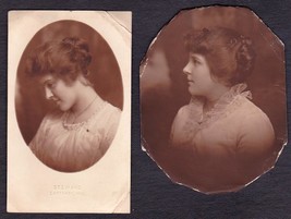Gracia &amp; Elizabeth Rowley (2) Antique Photos - Carthage, Missouri - £15.65 GBP