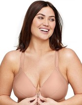 Glamorise Women&#39;s Plus Size Wonderwire Front-Closure Bra Underwire 1247 cafe 42F - £21.33 GBP