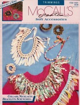 McCall&#39;s Creates 14091 Soft Accessories Trimmings Crochet Collars Neckla... - £6.26 GBP