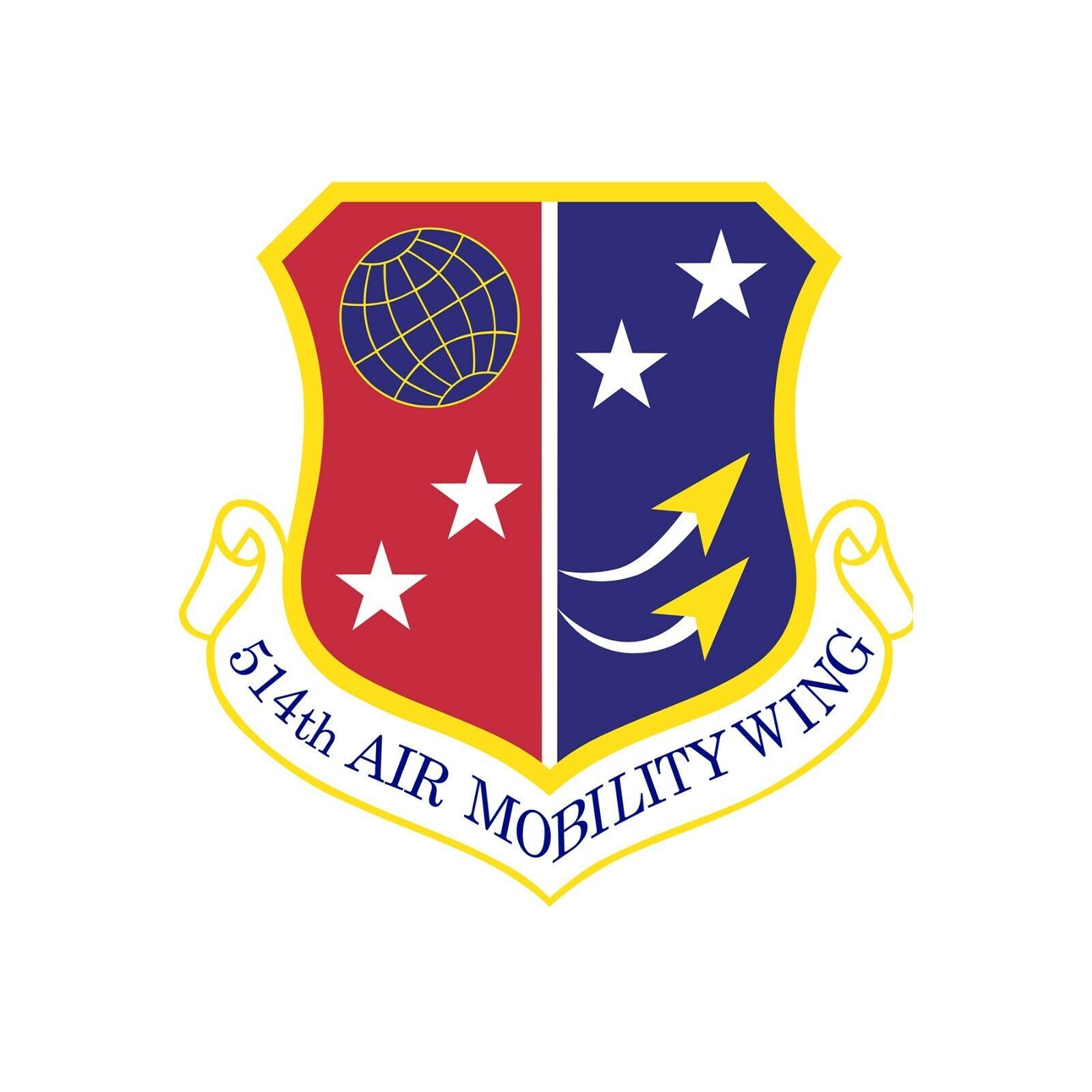 514 Air Mobility Patch Vinyl Decal - Variety of Sizes Available - $2.97+