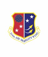 514 Air Mobility Patch Vinyl Decal - Variety of Sizes Available - $2.97+