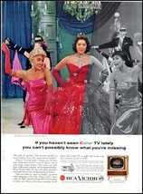1950s RCA Victor &quot;Living Color&quot; &quot;The Anderson&quot; TV PRINT AD George Gobel ... - $138.84 MXN