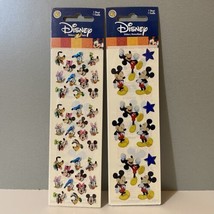 Vintage Sandylion Disney Prismatic Stickers Mickey &amp; Minnie Mouse Pluto Goofy - £12.57 GBP