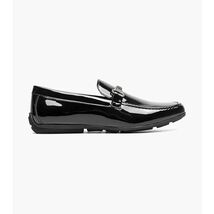 Stacy Adams Sheridan Moc Toe Bit Slip On Shoes Black Patent 25761-004 image 2