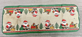 Walterscheid Christmas Santa Sled w Red Hearts Table Runner 31.5 x 11 3/... - $367.11 MXN