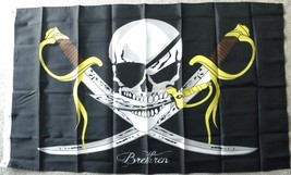Bretheren Pirates Buccaneers Caribb EAN Pirate Polyester Flag 3 X 5 Feet - £7.47 GBP