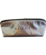 Gucci Beauty Cosmetic Bag Metallic Makeup Pouch Travel Case Purse Organizer - $24.75