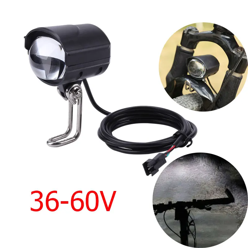  in 1 e bike led light headlight dc 36v 60v ebike handlebar lamp flashlights waterproof thumb200