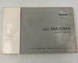 2007 Nissan Maxima Owners Manual Handbook OEM L04B44027 - $14.84