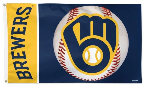 Milwaukee Brewers 3×5 Baseball Team Flag with Logo - $18.00