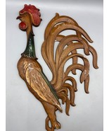 Vtg Sexton 60s Metal Rooster Wall Decor Chicken Rustic Farmhouse - $17.32