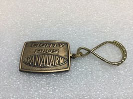 Vintage Promo Keychain Key Ring Eighty Plus Panalarm Ancien Porte-Clé Riley Ill - £6.46 GBP
