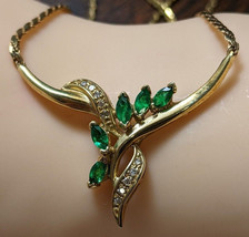 2.20Ct Marquise Cut CZ Emerald 14K Yellow Gold Plated Fancy Tanmaniya Pendant - £102.53 GBP