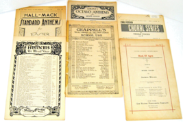 Lot of 6 Vintage Anthems Mixed Voices Choral Series Music Song Sheets 19... - £12.18 GBP