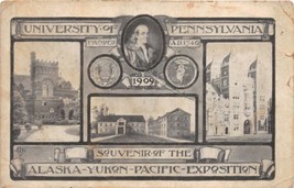 Alaska Yukon Pacific Esposizione Università Pennsylvania Souvenir Cartolina 1909 - £6.79 GBP