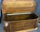 ANTIQUE VICTORIAN MUSIC Walnut BOX WOODEN BOX CASE ONLY 24x8.5x10 Inches - $41.58