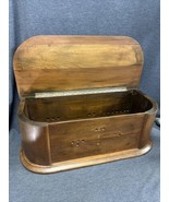 ANTIQUE VICTORIAN MUSIC Walnut BOX WOODEN BOX CASE ONLY 24x8.5x10 Inches - £31.08 GBP