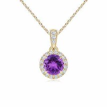 Authenticity Guarantee

ANGARA 0.55 Ct Claw-Set Round Amethyst Pendant with D... - £563.38 GBP