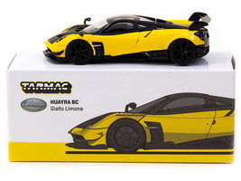 Pagani Huayra BC Giallo Limone Yellow and Black &quot;Global64&quot; Series 1/64 Diecast M - £23.17 GBP