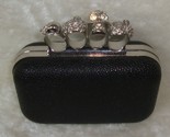 EXPRESSIONS NYC Skull four Ring clutch metal handle small evening bag - £15.63 GBP