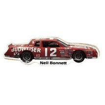 Neil Bonnett Budweiser #12 9&quot; x 3&quot; Vintage NASCAR Sticker Decal - $9.69